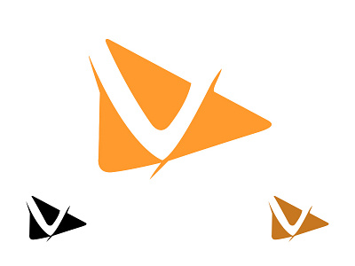 New logo black corporate dark dark orange design logo orange web