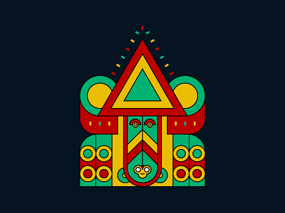 Aztec Colorful abstract aztec ceremonial colorful colorful art creative art designbyhumans ethnic fashion geometric online shop online store spiritual style tiki traditional tribal tshirt tshirt design zulu