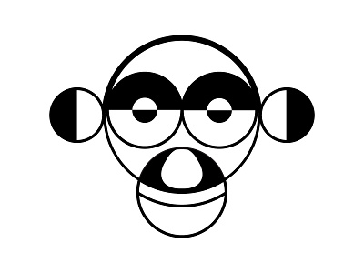 Monkey Sign animal animal lover creative designbyhumans fashion geometric icon illustrator lineart monkey online shop online store outline shapes sign symbol tattoo tshirt vector vectorart
