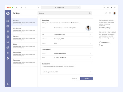 Daily UI #007 - Settings challenge daily ui dailyui dailyuichallenge dashboard day 07 design figma interface minimal setting page settings ui user experience design ux