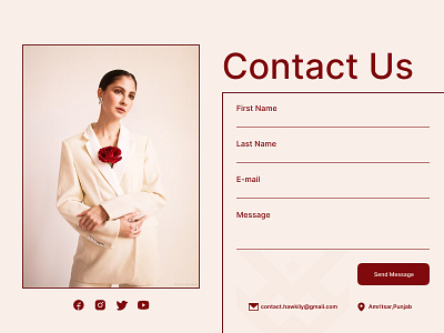 Daily UI #028 - Contact Us