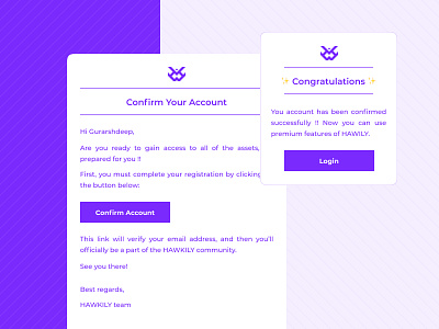Daily UI #054 - Confirmation 054 confirm confirm account confirmation daily ui daily ui 054 dailyui dailyuichallenge day 54 design email confirmation figma hawkily ui ux