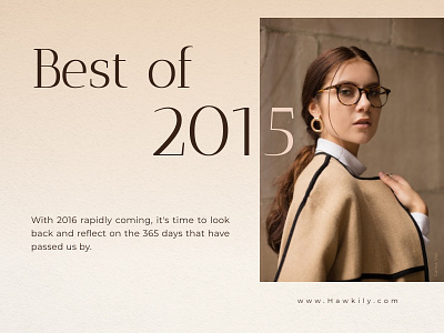 Daily UI #063 - Best of 2015 063 2015 best of 2015 clean daily ui daily ui 063 dailyui dailyuichallenge day 63 design fashion figma hawkily luxury ui ux