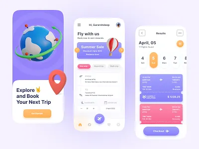 Daily UI #068 - Flight Search 068 3d booking app daily ui daily ui 068 dailyui dailyuichallenge day 68 design figma flight app flight booking flight search hawkily mobile app ticket booking ticking booking app travel app ui ux