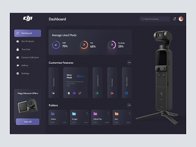 Dashboard UI Design admin admin panel admin theme admin ui analytics cards dark theme dark ui dashboad dashboard grid view interface sidebar uiux user user dashboard user interface