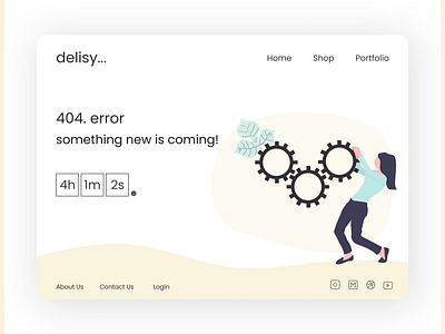 404 Error Page design