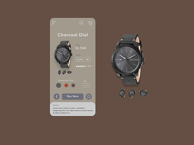Watch product design app branding design mobile mobiledesign ui uidesign uidesigner watch
