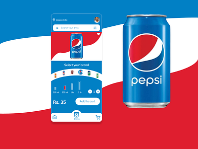 Online soft drinks delivery app. app branding design mobile ui uidesign