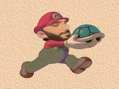 mario montage design illustration logo photo montage web