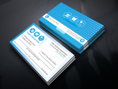 Dental Business Card Design By Md Azizul Hakim On Dribbble