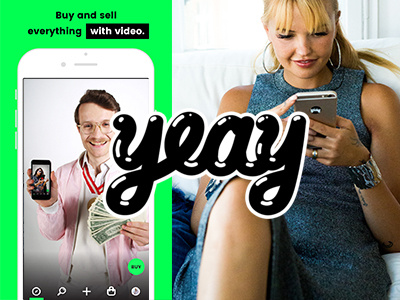 YEAY – Sell it with Video | UX Branding Webdesign app appdesign concept design e commerc interface ios iphone shopping ui ux