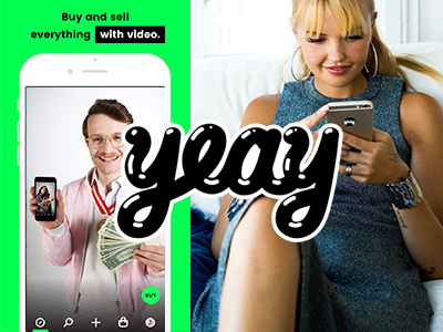 YEAY – Sell it with Video | UX Branding Webdesign ux ui iphone ios interface design concept shopping e-commerc app appdesign