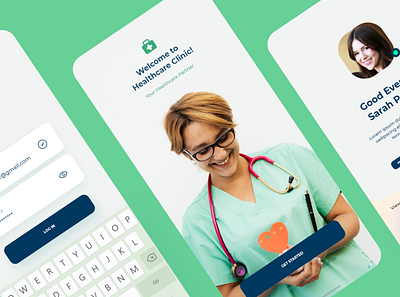 Healthcare App - Concept android app clinic concept design doctor e commerce healthcare healthcare app ios app latest uiux minimal mobile app online consultation uiux