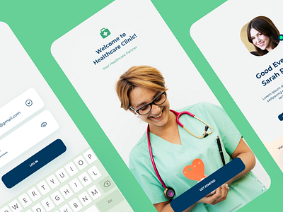 Healthcare App - Concept android app clinic concept design doctor e commerce healthcare healthcare app ios app latest uiux minimal mobile app online consultation uiux