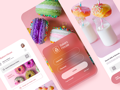 Bakers Concept App adobe xd android app bakery cake e commerce english figma flour food app ios app latest mobile app product design prototype trending uiux user experience user interface wheat
