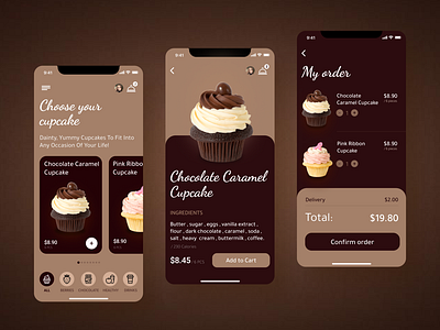 App Design For CupCake Shop