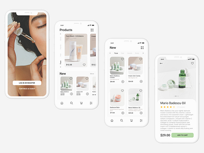 Beauty app app app design design figma illustrator shop store ui ux web webdesign