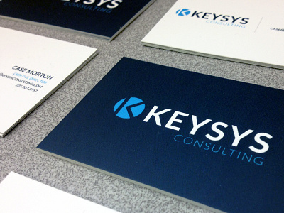 Keysys Cards alabama birmingham blue business cards cards consulting key logo rebranding