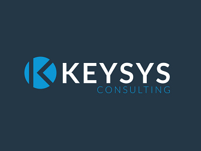 Keysys Consulting Logo alabama apps birmingham blue branding consulting k key logo rebranding software