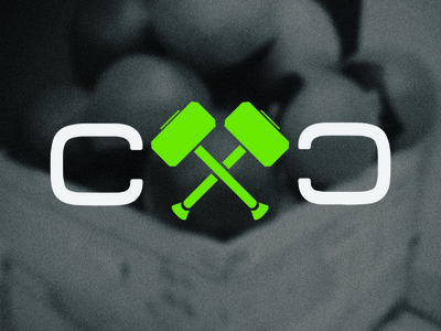 Cahaba Crossfit Logo branding c crossed crossfit fitness hammer logo sport x
