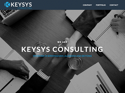 Keysys Consulting alabama birmingham design flat landing page layout responsive web webdesign website