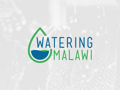 Watering Malawi africa drop icon illustration logo malawi water