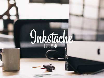 Inkstache alabama branding coffee desk hero homepage illustration logo typography