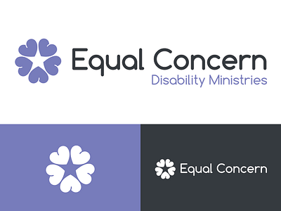 Equal Concern Ministries alabama birmingham branding church heart identity logo ministry purple religion special