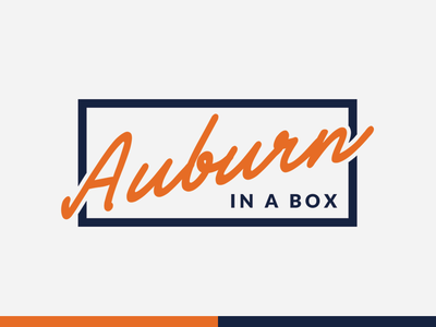 Auburn In A Box alabama auburn branding football identity lettering logo subscription type typography