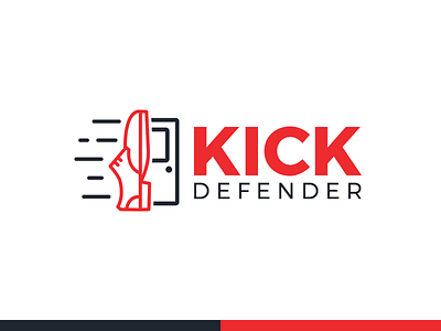 Kick Defender branding door icon iconography icons identity kick logo shoe ui ux wip