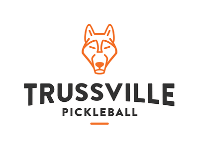 Trussville Pickleball alabama birmingham branding husky icon iconography icons identity logo pickleball trussville wolf