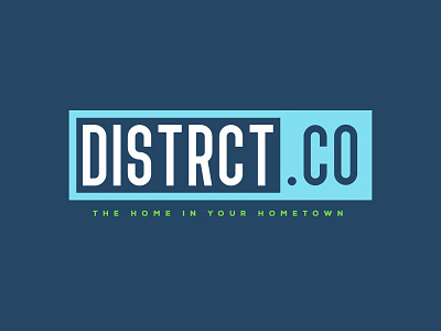 DISTRCT.CO alabama birmingham branding fonts illustration lettering letters logo modern type typography wordmark