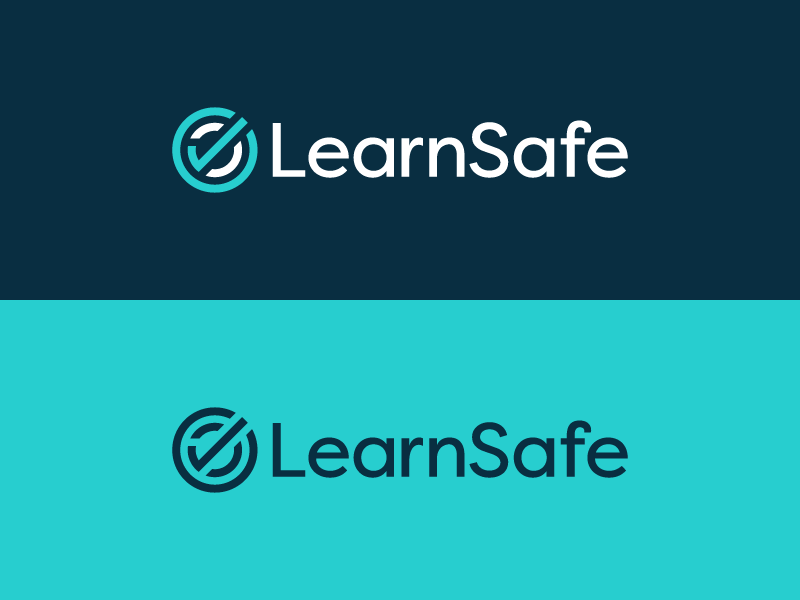 LearnSafe Unused check checkmark s protection mark logomark logo line letter identity icon branding