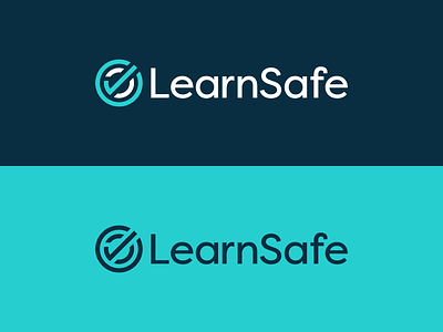 LearnSafe Unused branding check checkmark icon identity letter line logo logomark mark protection s
