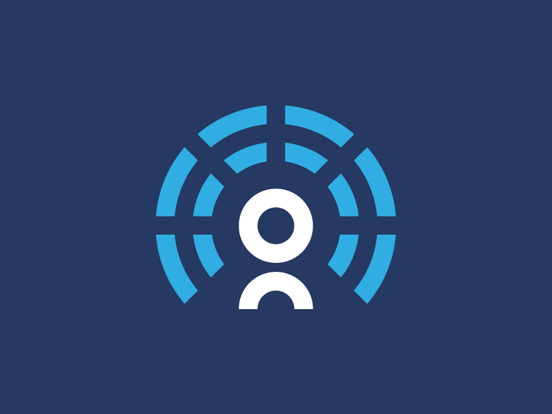 Eugenius radiate person round mark logomark logo line user identity icon branding