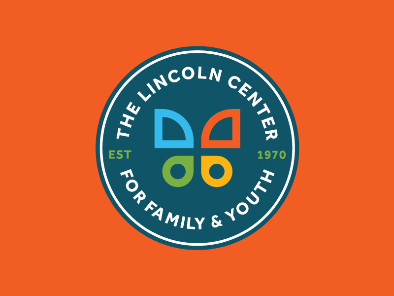 The Lincoln Center Badge badge logo branding identity icon iconography icons butterfly wing insect geometric shape