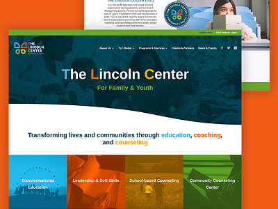 The Lincoln Center Website homepage landing page site ui uidesign uxdesign web web design website