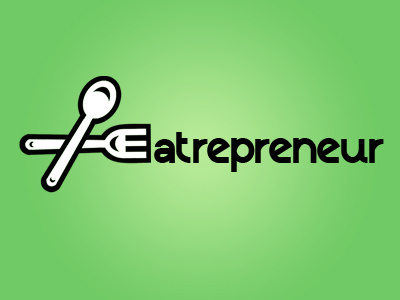 Eatrepreneur bowl dinner entrepreneur fork kitchen logo plate spoon startup