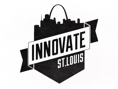 Innovate St.Louis banner black crest innovate innovation logo midwest seal skyline st louis st.louis
