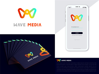 wave media wm logo design brand branding creativelogo design flat icon illustrator logo logo design logo designs logocreation logodesigns logoshift m logo design minimal modern logo vector w logo design web web design