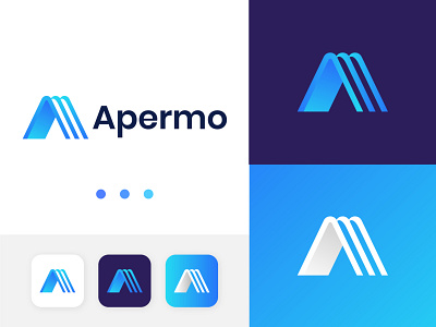 A modern letter app logo design