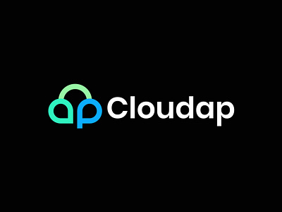 Cloudap - Logo Design ( Cloud + Letter A + Letter P ) abstract logo app icon logo best designer brand branding business logo cloud a logo cloud logo cloud p logo creatve logo design fiver gradient logo graphic design icon logo logo design minimallogo modern logo monogram