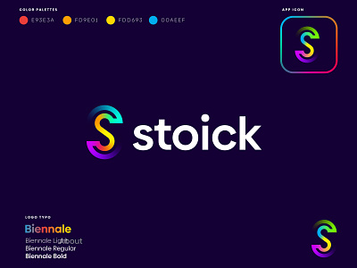 stoick - tech company branding colorful crypto it logo letter logo letter mark monogram logo logo design logo designer software logo startup logo tech tech company tech logo technical techno technologies technology technology icons technology logo