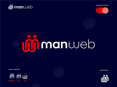 manweb - logo mark brand branding design gradient logo icon identity logo logo brand mark logo design logo designer logo mark logo trends 2021 m mark minimal modern logo mw logo startup