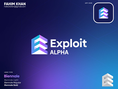 Exploit Alpha — Branding & Identity brand brand identity branding design graphic design icon identity illustration logo logo design logotype modern logo