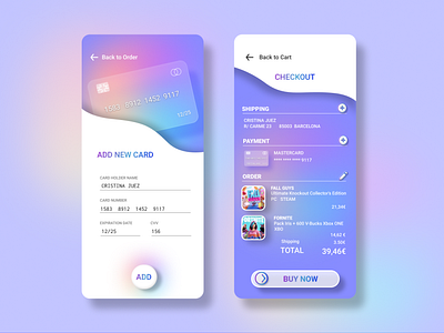 Checkout App #Daily002 app app design checkout concept dailyui dailyuichallenge game gamer interface shop ui uidesign uidesigns