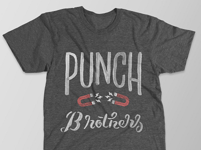 Punch Brothers Tee attraction folk lettering magnet magnets punch brothers watercolor