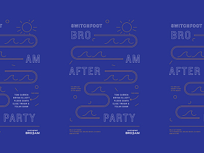 Bro-Am Afterparty bro am broam concert gig poster print switchfoot