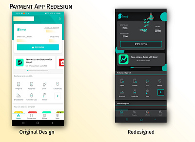 Payment App Redesign app dailyui dailyuichallenge design ui ux