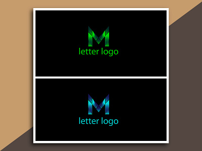 M letter logo design
